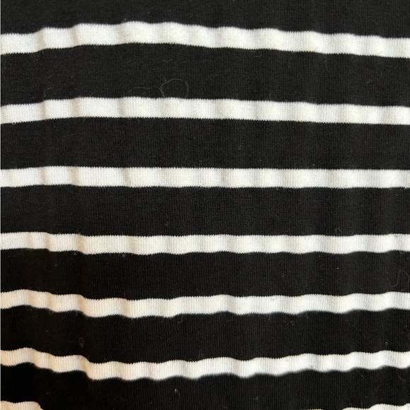 Molly Brackman size US S, jersey, knit, black & white stripe pull over with hood - Picture 5 of 5